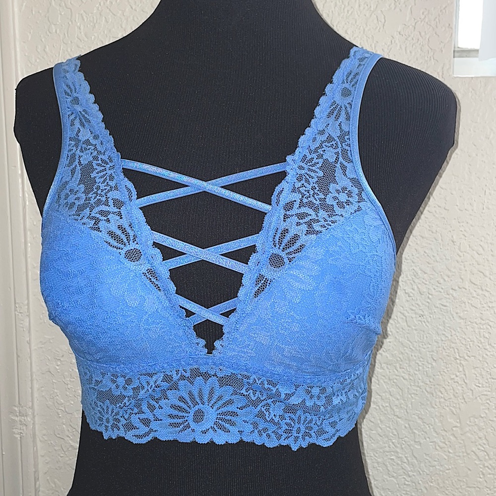 Pink Bralette/ size small / color Blue